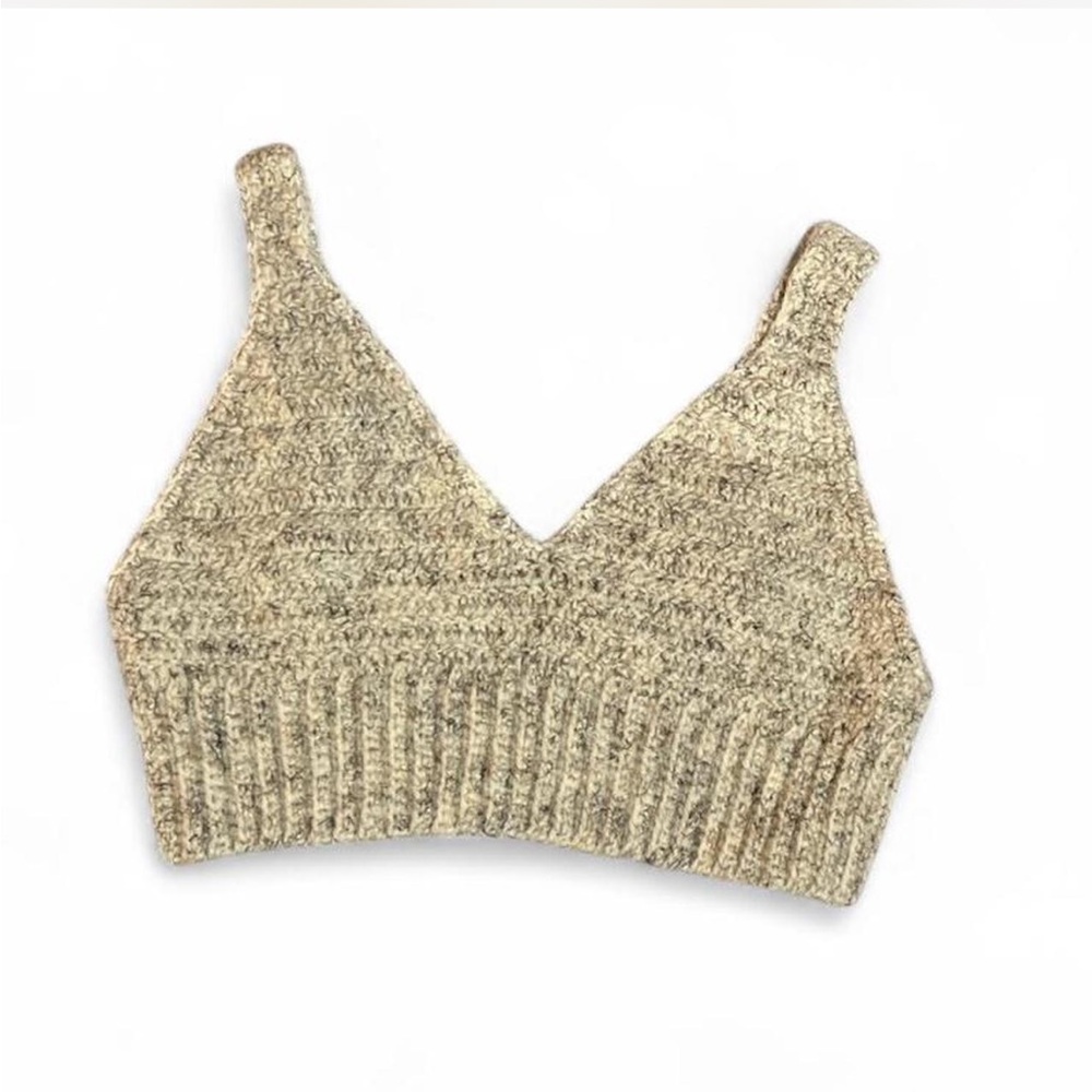 Cream Crochet Bralette